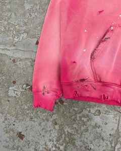 Sudadera con capucha Nesta Sports Vintage para hombre, diseño personalizado, con cremallera, lavado ácido, de algodón grueso, estilo desgastado, talla grande - Product Image 2