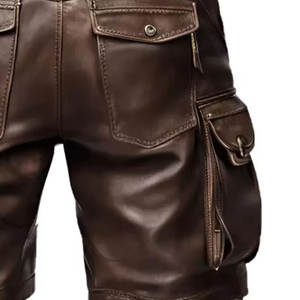 Shorts de Cuero Elegantes, Diseño Moderno, Acabado Suave, Corte Ajustado, Cómodos, para Fiestas, Discotecas y Uso Diario - Product Image 6