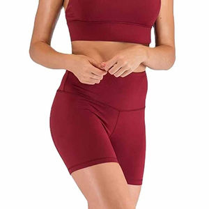 Shorts de sport pour femme, taille haute, effet ventre plat, avec taille croisée, pour le yoga et le fitness - Product Image 2