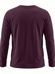 Men's Neck Short Sleeve Solid Green Cotton Jersey Casual <b>T</b>-Shirt Regular Fit Breathable Knitted Fabric 180g Eco-Friendly <b>Back</b> - Product Image 4