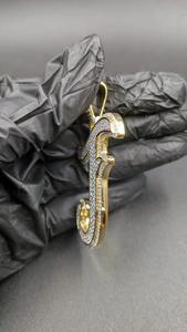 Colgante de Letra Grande con Diseño 3D Personalizado, Joyería para Hombre y Mujer, Estilo Rapero Hip Hop, Diamante Certificado IGI, Plata de Ley 925 - Product Image 6