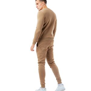 Chándal de algodón de alta calidad unisex, 6XL Conjunto de pijama de invierno, Jersey sólido de cuello redondo de dos piezas personalizado, sudadera bordada nueva - Product Image 4