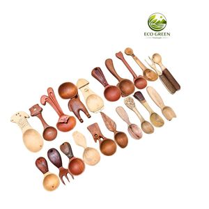 Handmade Wooden Spoon <b>Set</b> Eco Friendly Kitchen Tools Natural Wood Cooking Spoon Durable Heat Resistant Tableware - Product Image 1
