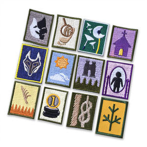Patch brodé thermocollant personnalisé motif animal, autocollant DIY à presser à chaud, patch Velcro auto-agrippant pour vêtements, chapeaux, sacs, vente en gros usine - Product Image 2