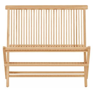 Chaise de jardin en teck massif avec coussin en mousse souple - Meubles d'extérieur durables et imperméables pour les événements - Product Image 2