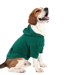 Ropa para mascotas, sudadera cómoda de algodón y forro polar sólido para perros, ropa protectora cálida para exteriores para todas las estaciones, ropa a juego para perros y dueños - Product Image 4