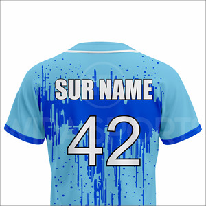 Custom 100% Polyester <b>Baseball</b> Jersey Uniform <b>Set</b> Moisture Wicking Breathable Four-Way Stretch Eco-Friendly Sublimation Team - Product Image 5