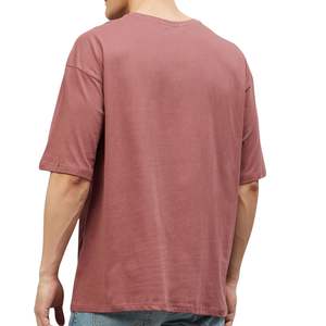 Camiseta Moderna para Hombre, de Color Sólido, Algodón Transpirable, Ecológica, Manga Corta, Cuello Redondo, Estilo Casual Urbano, Impresión de Logotipo Personalizado - Product Image 2