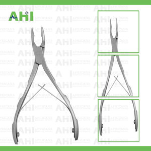 Rongeur à os en acier inoxydable, instrument chirurgical orthopédique et dentaire, forceps pour usage hospitalier et clinique - Product Image 2
