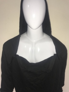 Sweat à capuche unisexe avec accès au port de chimiothérapie et double fermeture éclair, 100 % coton, hiver, imprimé numérique uni - Product Image 2