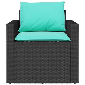 Set di Divani da Giardino Nero e Blu - Product Image 5