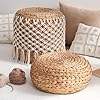 Wholesale Water Hyacinth Ottoman Cushion Eco-Friendly Natural <b>Seat</b> for Living Room Furniture Made by KingCraftViet - Product Image 5