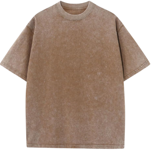 Camiseta Oversize Larga de Algodón 100% Sólido para Streetwear con Logo Frontal Personalizado, Manga Corta, 220g, Lisa, OEM - Product Image 1