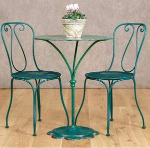 Muebles de exterior de metal resistentes y duraderos con acabado resistente al óxido para uso en jardín, césped, patio, balcón y terraza. - Product Image 6