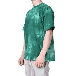 T-shirt délavé pour homme, vintage, en coton délavé, manches courtes, col rond, streetwear décontracté - Product Image 2