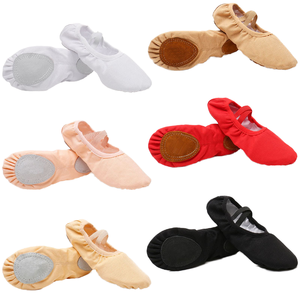 Venta al por Mayor de Zapatos de Ballet Ligeros y Suaves E2448 para Mujer, Cómodos, con Parte Superior de Satén Elástico, Forro de Algodón y Suela de Goma con Tacón Plano - Product Image 6
