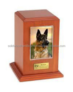 Cadre photo pour animaux de compagnie, urnes en bois, urnes commémoratives de crémation faites à la main, de haute qualité - Product Image 5