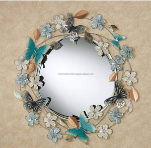 Decoración de pared de Metal para el hogar, Fondo de pared redondo dorado de lujo, flor de metal para sala de estar, decoración de pared creativa - Product Image 1