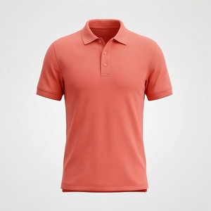 Polo en piqué à manches courtes pour homme, couleur unie, décontracté, tricoté, coupe classique, boutons - Product Image 1