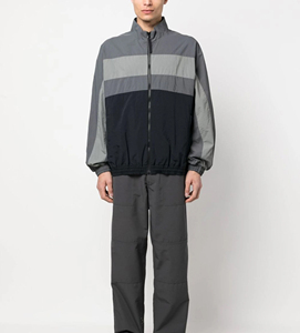 Latest Design Outdoor Casual Sportswear <b>Waterproof</b> Windbreaker <b>Jacket</b> With Zipper 100% Polyester Custom Color Block Rain <b>Jacket</b> - Product Image 1