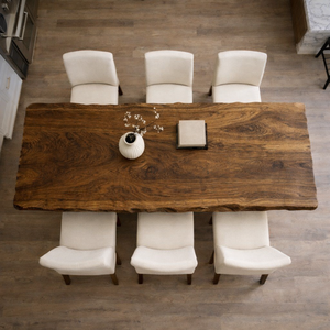 <b>Rustic</b> Solid <b>Wood</b> <b>Dining</b> <b>Table</b> Rectangle Handmade Modern Design Natural Finish Home Furniture - Product Image 4