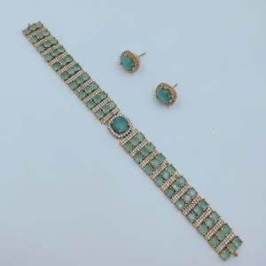 ชุดสร้อยคอเพชรแบบอเมริกัน Royal Look JeweleMarket 10575677DGR เครื่องประดับแฟชั่น - Product Image 1