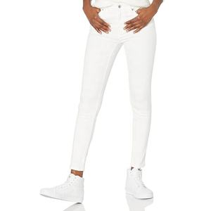 Jean en denim tissé mi-lourd pour homme, coupe droite, taille haute, style décontracté, blanc, pour l'été 2026, en vente en ligne (OEM) - Product Image 4
