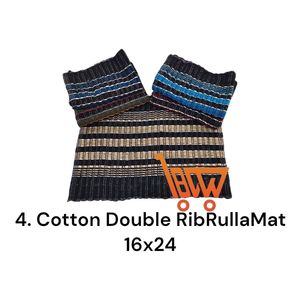 Alfombra de Entrada de Alta Calidad de 16x24 Pulgadas, de Algodón con Doble Costura, Antideslizante, con Diseño 'Bienvenido' para Uso en el Hogar, Hotel, Baño y Puerta - Product Image 2
