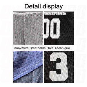 Uniforme de Baloncesto para Niños, Ropa Deportiva para Exteriores, Sin Mangas, Gris y Negro, Personalizado, Sublimado en Poliéster, Juvenil - Product Image 4