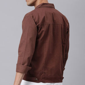 Veste pour homme, couleur personnalisée, vestes en jean pour hommes, style streetwear, manches longues, respirant, prix raisonnable, service OEM - Product Image 4