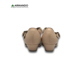 Zapatos de Baile de Cuero con Correa en T, Estilo Griego, Tacón Bajo, para Práctica de Ballet, Teatro, Enseñanza, con Logotipo Personalizado - Product Image 5