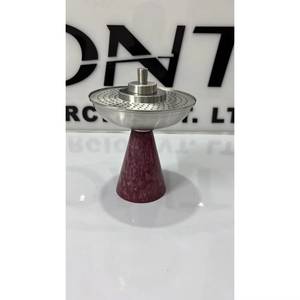 Plateau à encens en pierre avec bord festonné, support d'aromathérapie pour bâtonnets d'encens, utilisation toute saison - Product Image 3