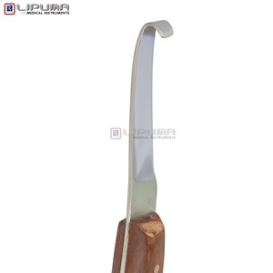 Hoof <b>Knife</b> <b>Sharpener</b> Farrier 22cm Hoof Trimming <b>Knife</b> Wooden Handle Blade Simple Left Hand Hoof <b>Knife</b> Horses Veterinary - Product Image 2