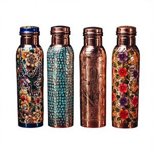 100% Copper Customized Drinkware Water <b>Bottle</b> BPA Free Eco-Friendly Dishwasher Safe Food Grade Anti-corrosion Coating B S - Product Image 1