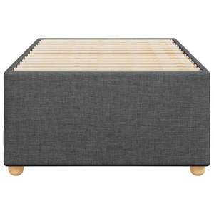 Struttura letto in compensato 100% poliestere grigio scuro, imbottita con legno ingegnerizzato - Product Image 4