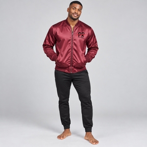 Chaqueta de satén para hombre con tela suave, diseño elegante, ajuste cómodo, costuras duraderas y acabado premium para uso casual. - Product Image 1