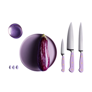 Premium Stainless Steel Utility <b>Knife</b> with Lavender Riveted Handle <b>Sharp</b> <b>Kitchen</b> Blade for Food Preparation Vegetable Meat - Product Image 6