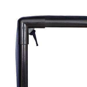 Tumbona doble para patio en gris y azul marino - Product Image 6