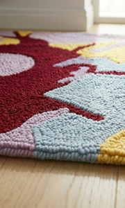 Alfombra de Lujo Lavable de Pelo Largo Hecha a Mano, Alfombras Abstractas Elegantes para Decoración del Hogar, Aptas para Mascotas, Ecológicas, Extra Gruesas - Product Image 2