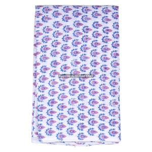 100% coton main bloc imprimé tissu pour robe ethnique indienne faisant à la main matériel de course filles chemises maison Textile tissu - Product Image 1