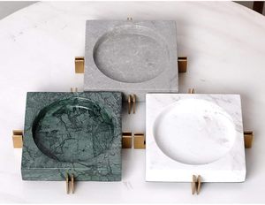 Meijian Modern Luxury Design Decor Antique Art Stylish Square Portable Marble Wave Pattern Ashtray Customized Color for Living - Product Image 2