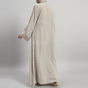 Soft Fabric Elegant Women <b>Abaya</b>-Comfortable & Breathable Floor Length Long Sleeves All Seasons Use - Product Image 3