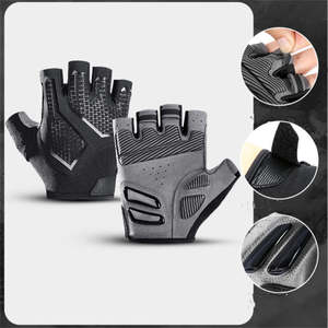 Gants de cyclisme VTT et vélo de route avec coussinet en gel, gants de sport respirants, protège-poignets, gants de vélo demi-doigts - Product Image 3