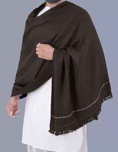 Men Classic Winter <b>Wool</b> Shawl Solid Soft Warm Breathable Traditional Formal <b>Wrap</b> - Product Image 1