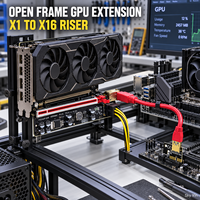 Adaptateur de câble d'extension de carte vidéo PCIE Riser Ver 009C Plus, carte d'extension PCI Express Riser VER009C PCIE X16