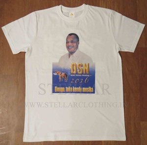 120 GSM Campaña política Elección camisetas fábrica al por mayor buen precio 100% Camiseta de algodón con logotipo impreso personalizado - Product Image 5