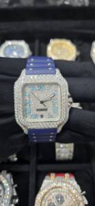 Reloj de Diamantes Moissanite Premium Diseñado para Hombres que Valoran la Calidad, la Sofisticación y una Fuerte Presencia en el Mundo de los Accesorios de Lujo - Product Image 6