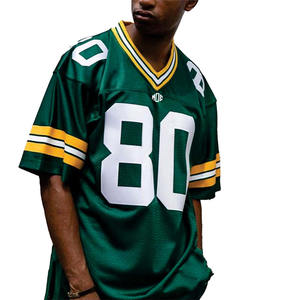 Nouveau maillot de football américain personnalisé en gros, polyester de haute qualité, style rétro streetwear, vêtements de sport pour hommes et femmes - Product Image 4