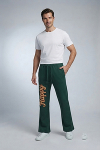 Pantalon de jogging évasé sur mesure pour homme, haute qualité, 400G, coupe ample, style survêtement - Product Image 5