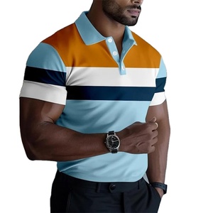 2025 Hombre con cuello camisetas Slim Fit Polo camiseta para MenStreetwear ropa de algodón Chic cómodo básico - Product Image 5